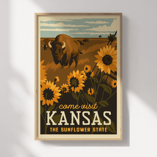 Kansas Travel Poster