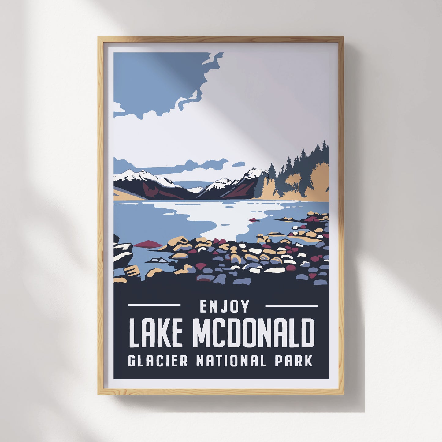 Lake McDonald Travel Poster