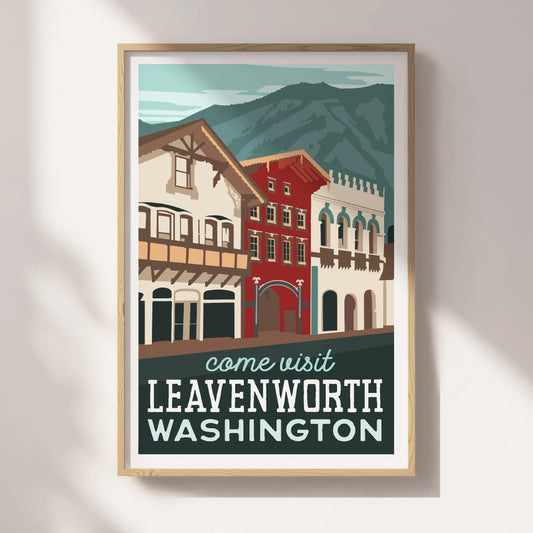 PO Leavenworth, Washington Travel Poster - Wholesale