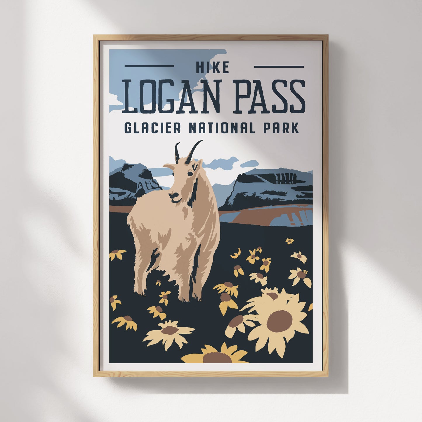 Logan Pass Travel Poster