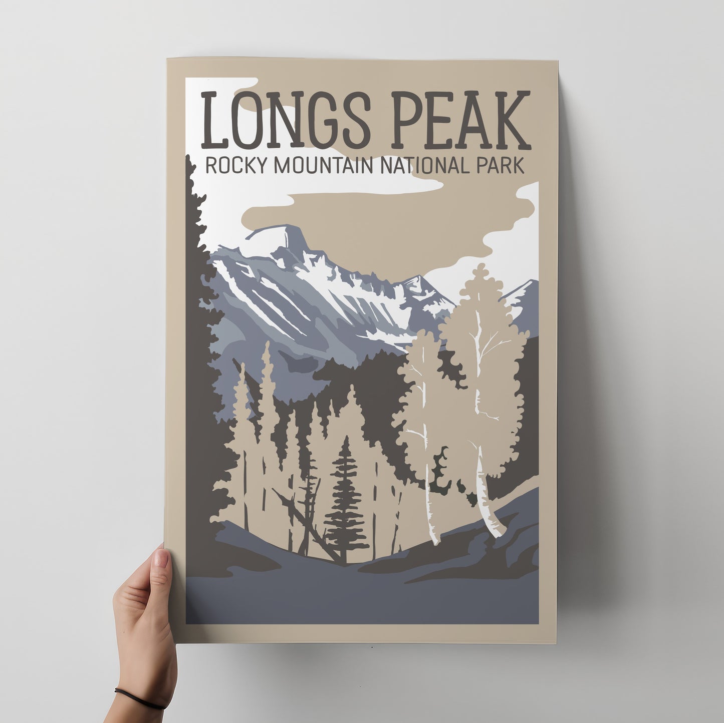Longs Peak Travel Poster