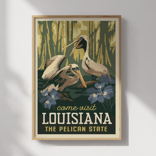 Louisiana Travel Poster
