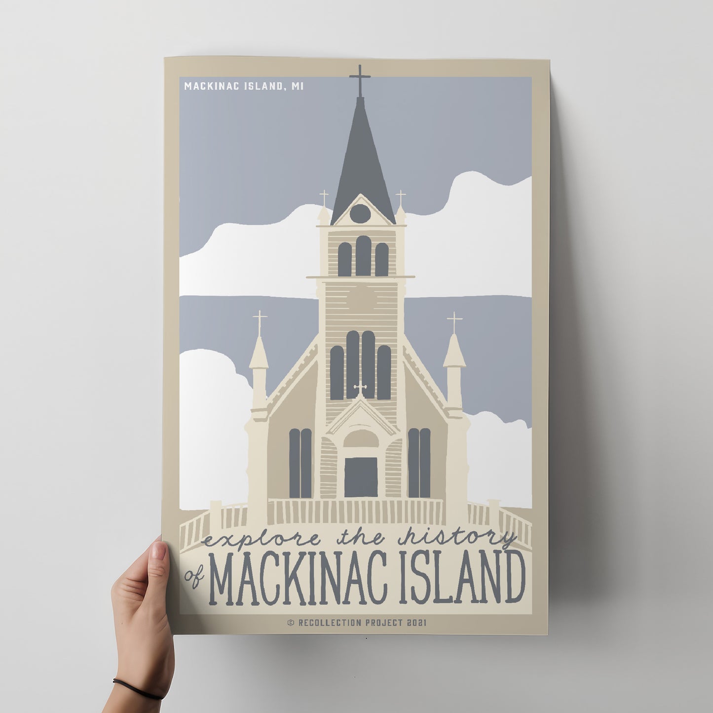 History of Mackinac Island Travel Poster