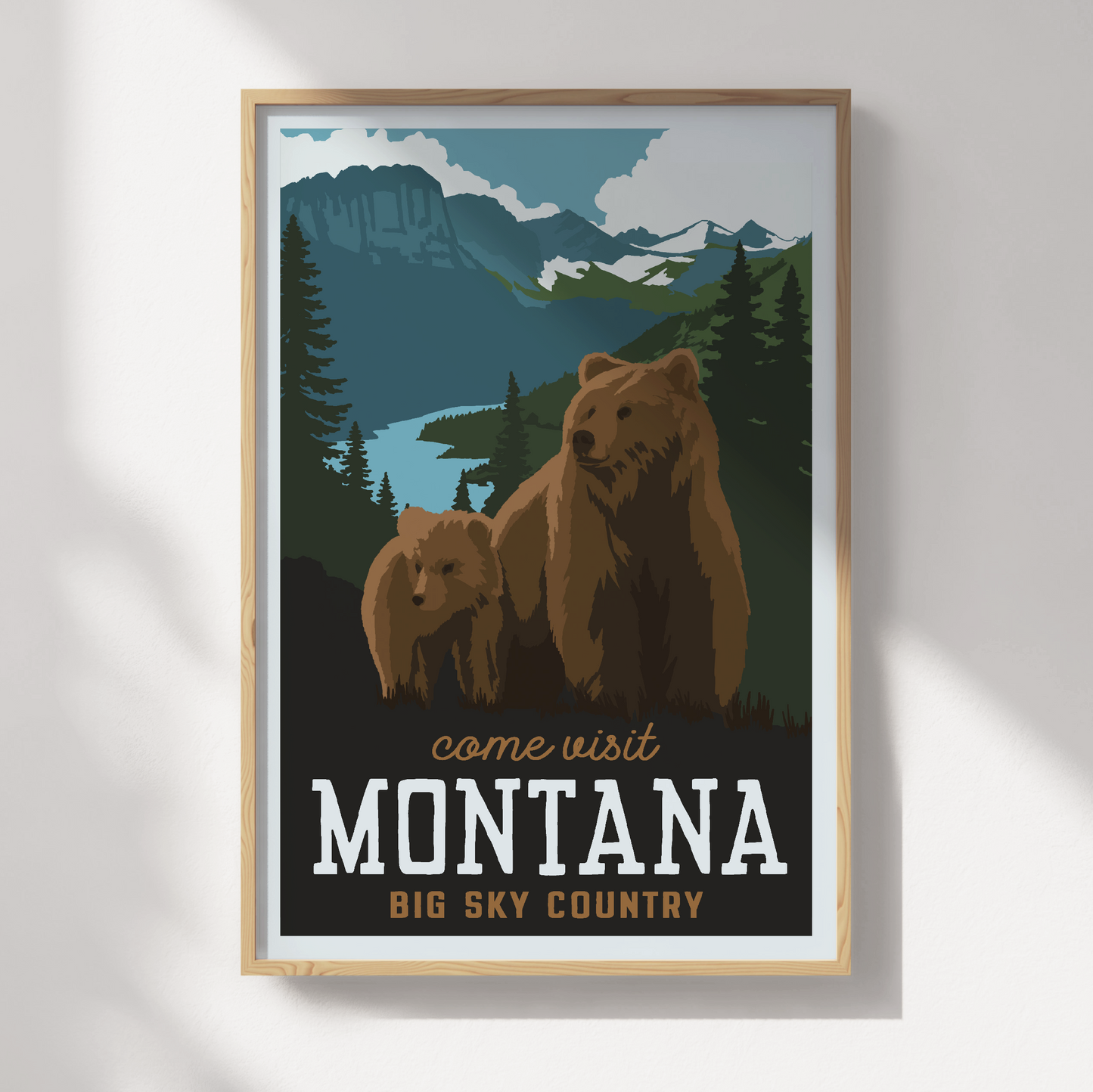 Montana Travel Poster