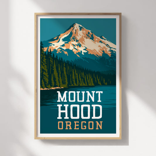 Mount Hood, Oregon Travel Poster