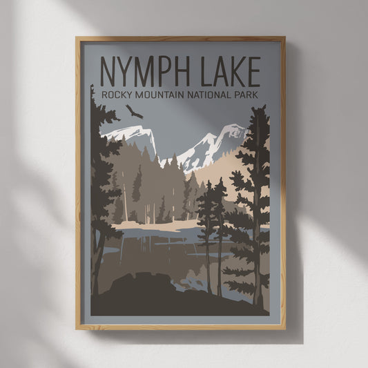 Nymph Lake Travel Poster