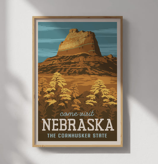 Nebraska Travel Poster
