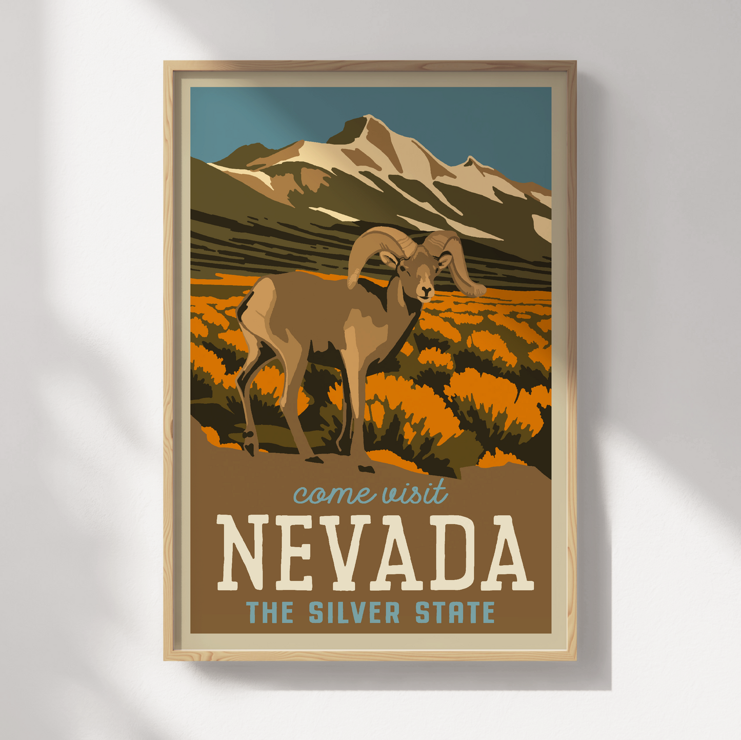 Nevada Travel Poster