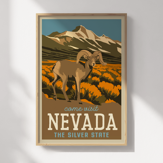 Nevada Travel Poster