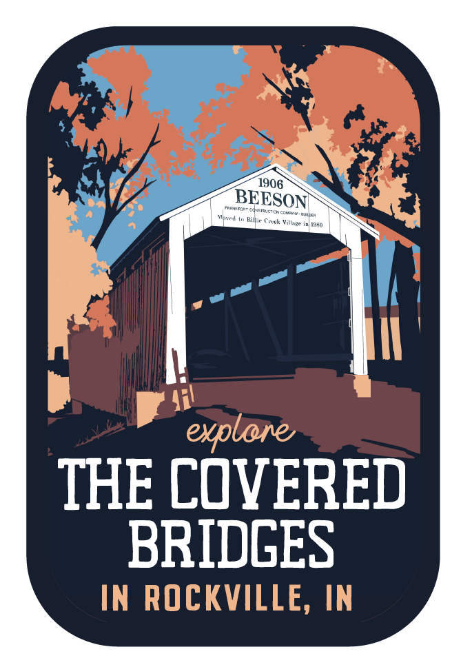 Beeson Covered Bridges Travel Sticker