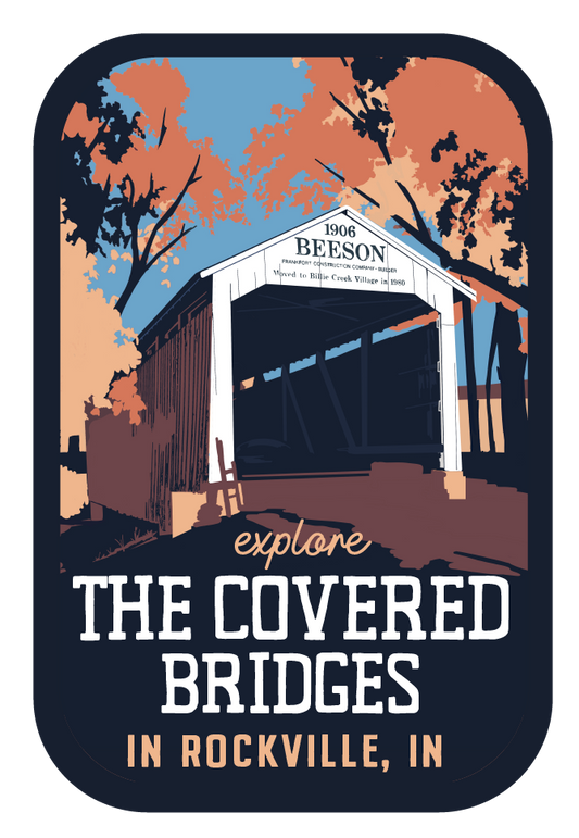 Beeson Covered Bridges Travel Sticker