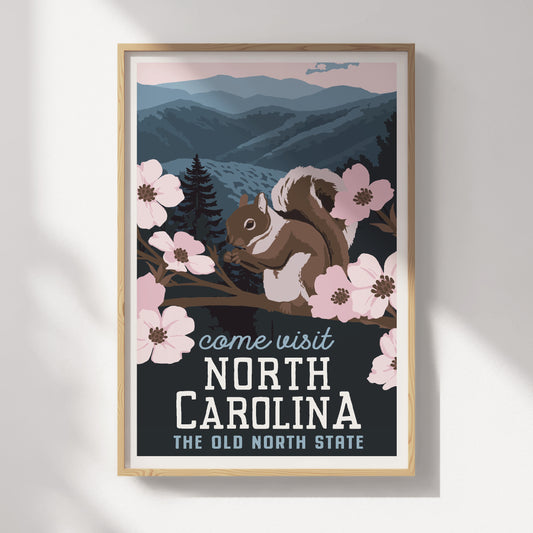 North Carolina Travel Poster