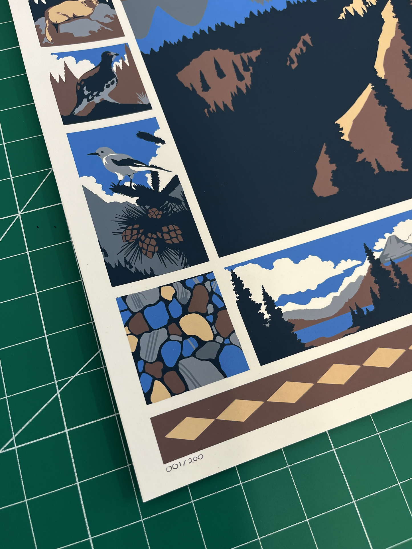 Glacier National Park Limited-Edition Screen Print