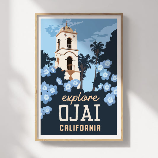 Ojai, California Travel Poster