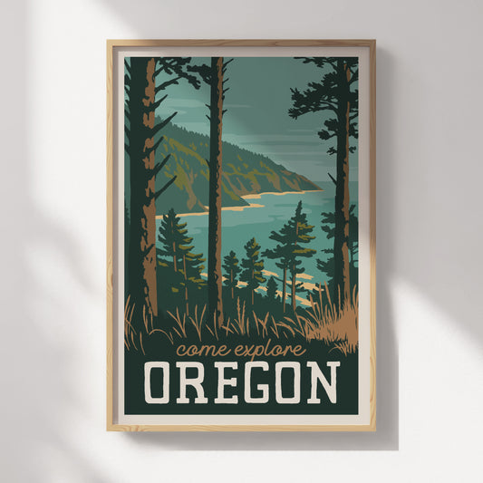 Oregon Travel Poster
