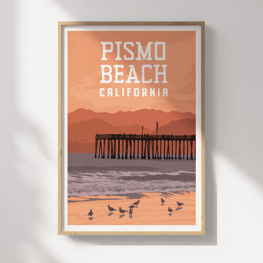Pismo Beach, California Travel Poster