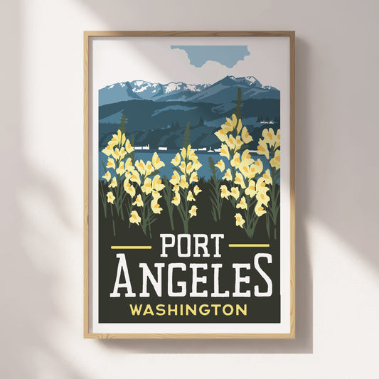PO Port Angeles, Washington Travel Poster - Wholesale