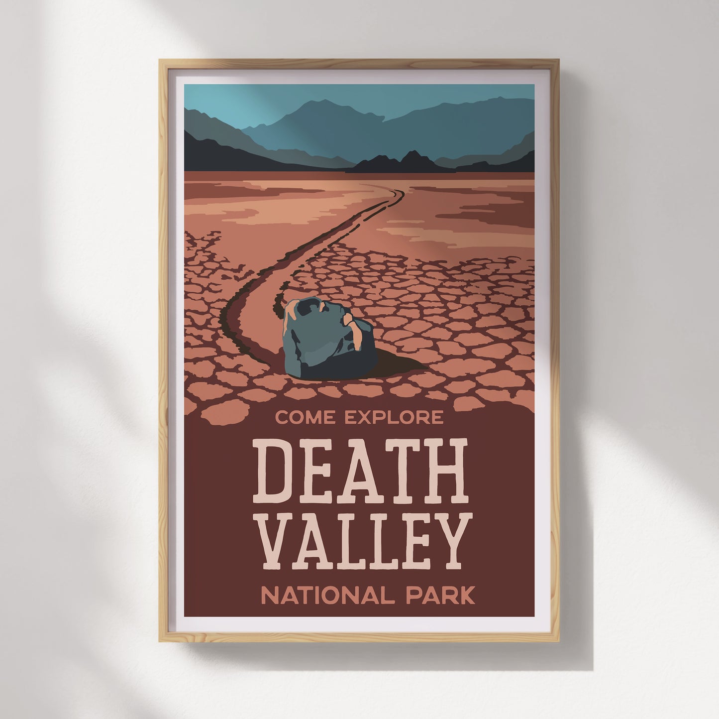 Explore Death Valley National Park Travel Poster