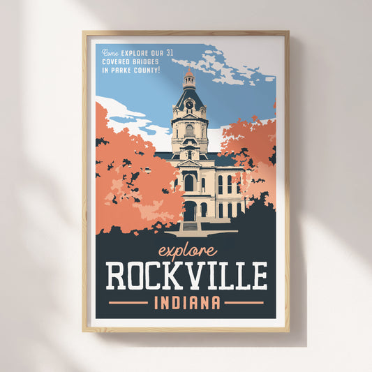 Rockville, Indiana Travel Poster