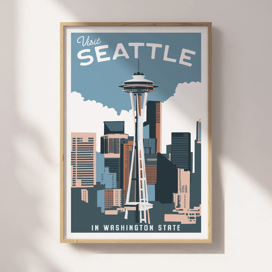 Seattle, Washington Travel Poster