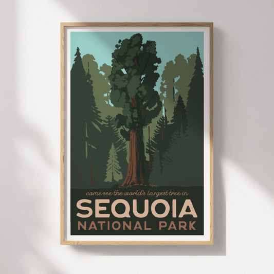 Sequoia National Park, California Travel Poster