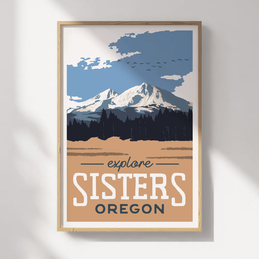 Sisters, Oregon Travel Poster