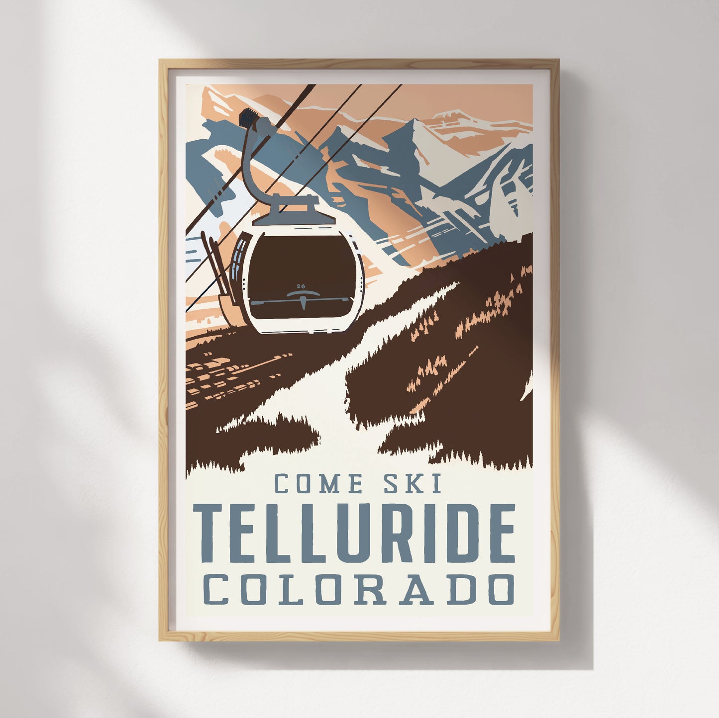 Ski Telluride, Colorado Travel Poster