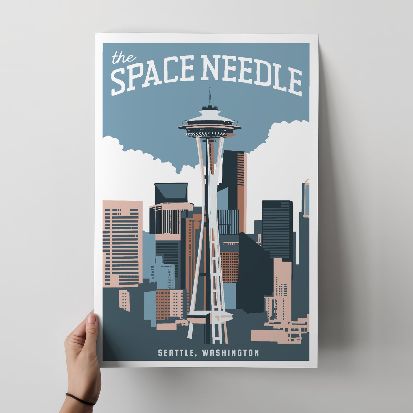 The Space Needle, Seattle Travel Poster