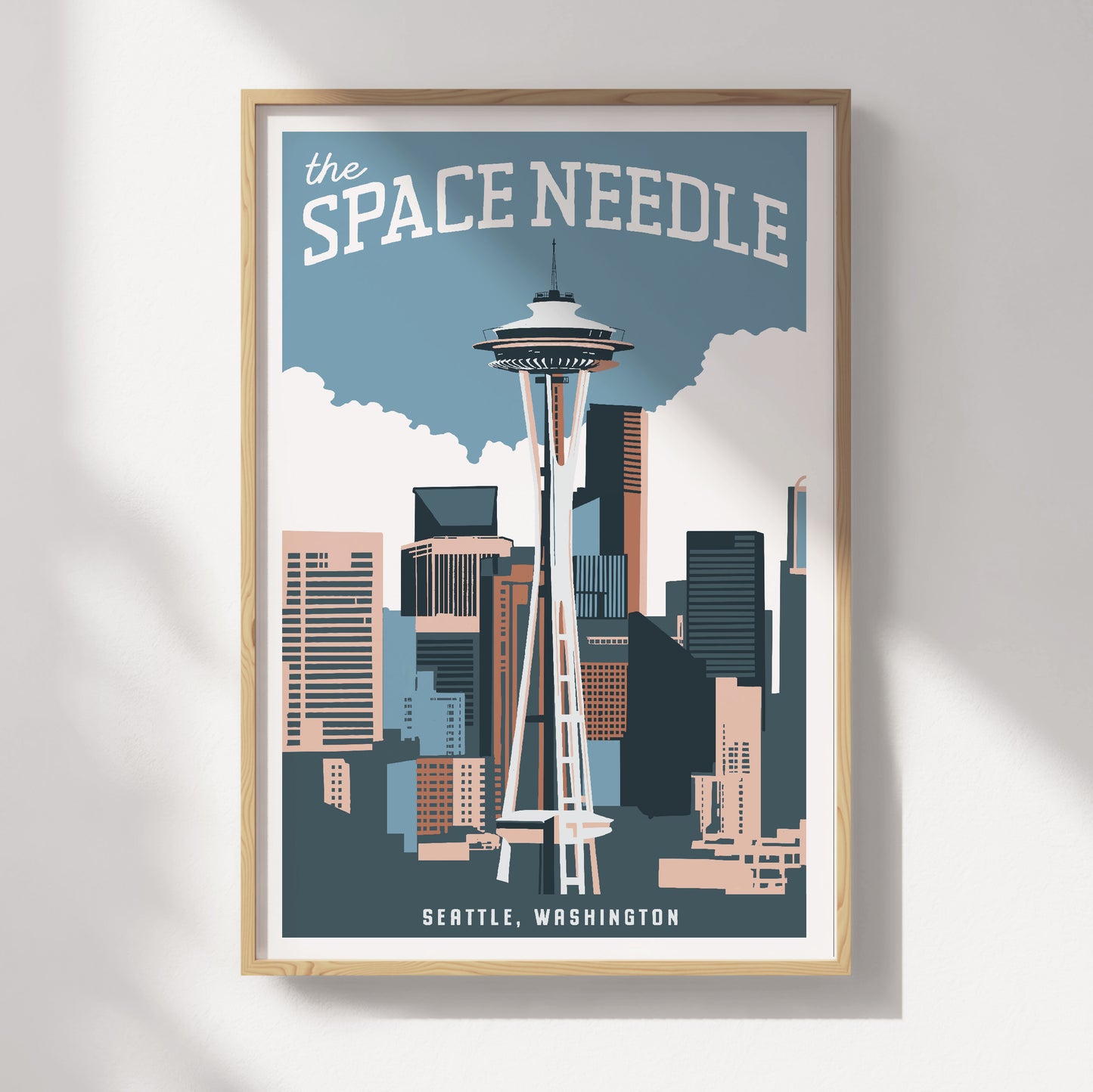 The Space Needle, Seattle Travel Poster