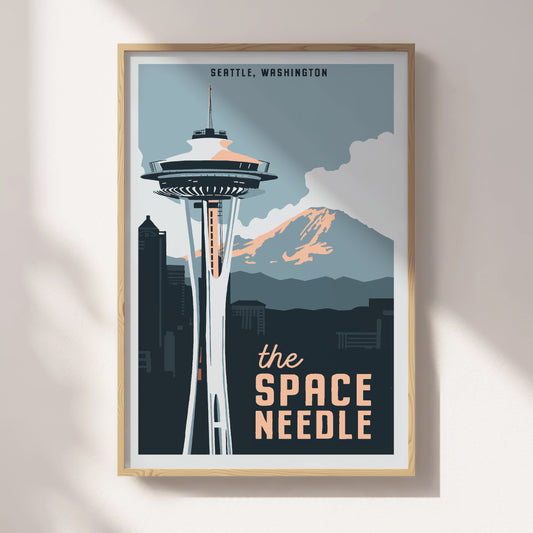 The Space Needle Travel Poster