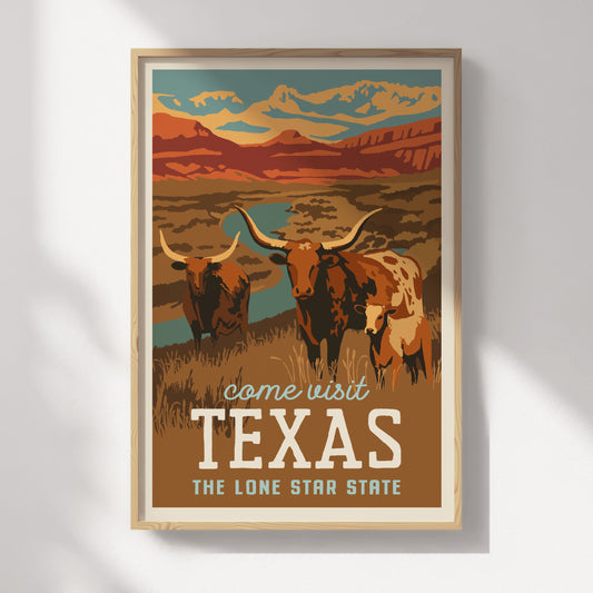 Texas Travel Poster