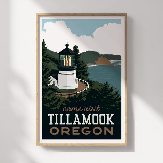Tillamook, Oregon Travel Poster