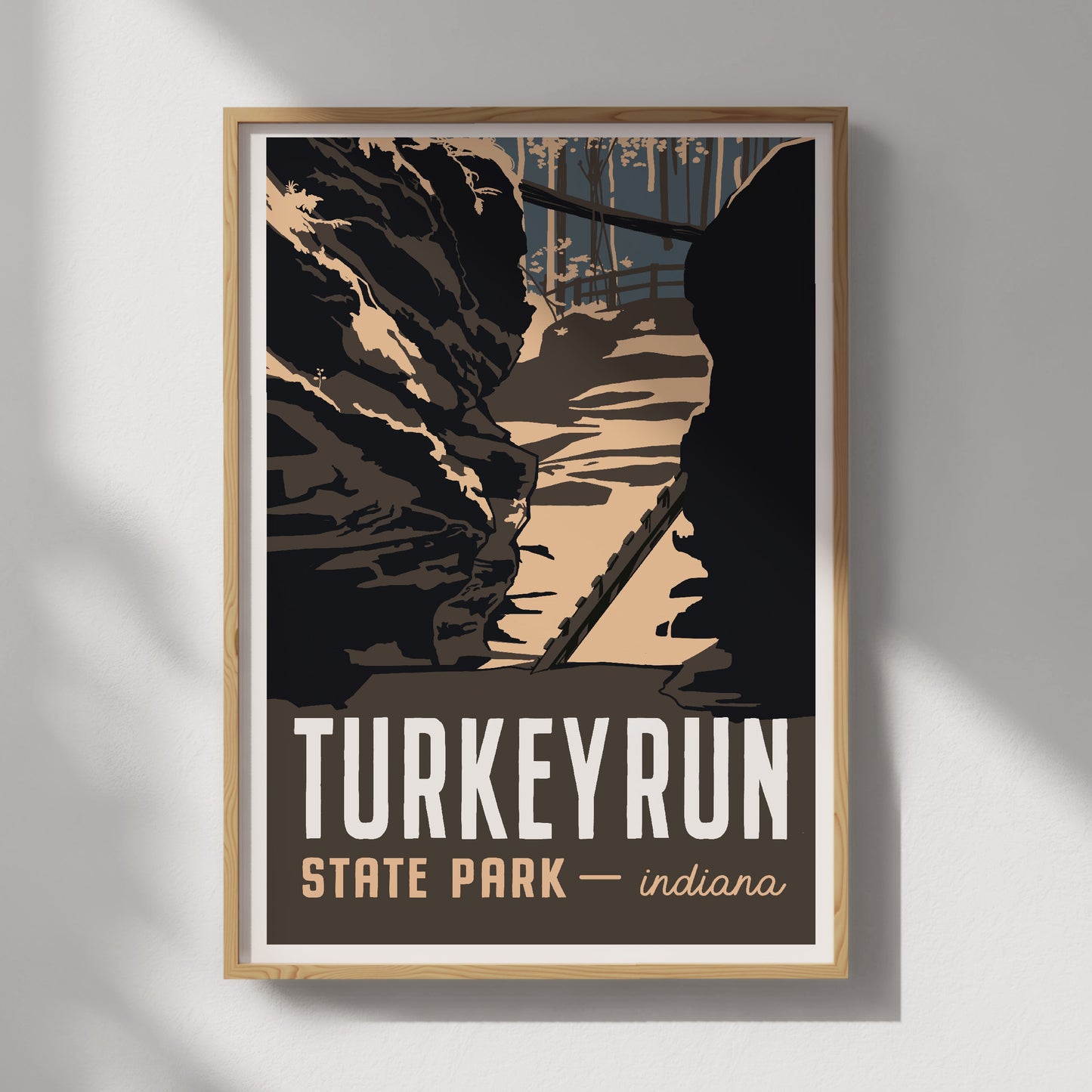 Turkey Run Travel Poster