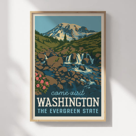 Washington Travel Poster