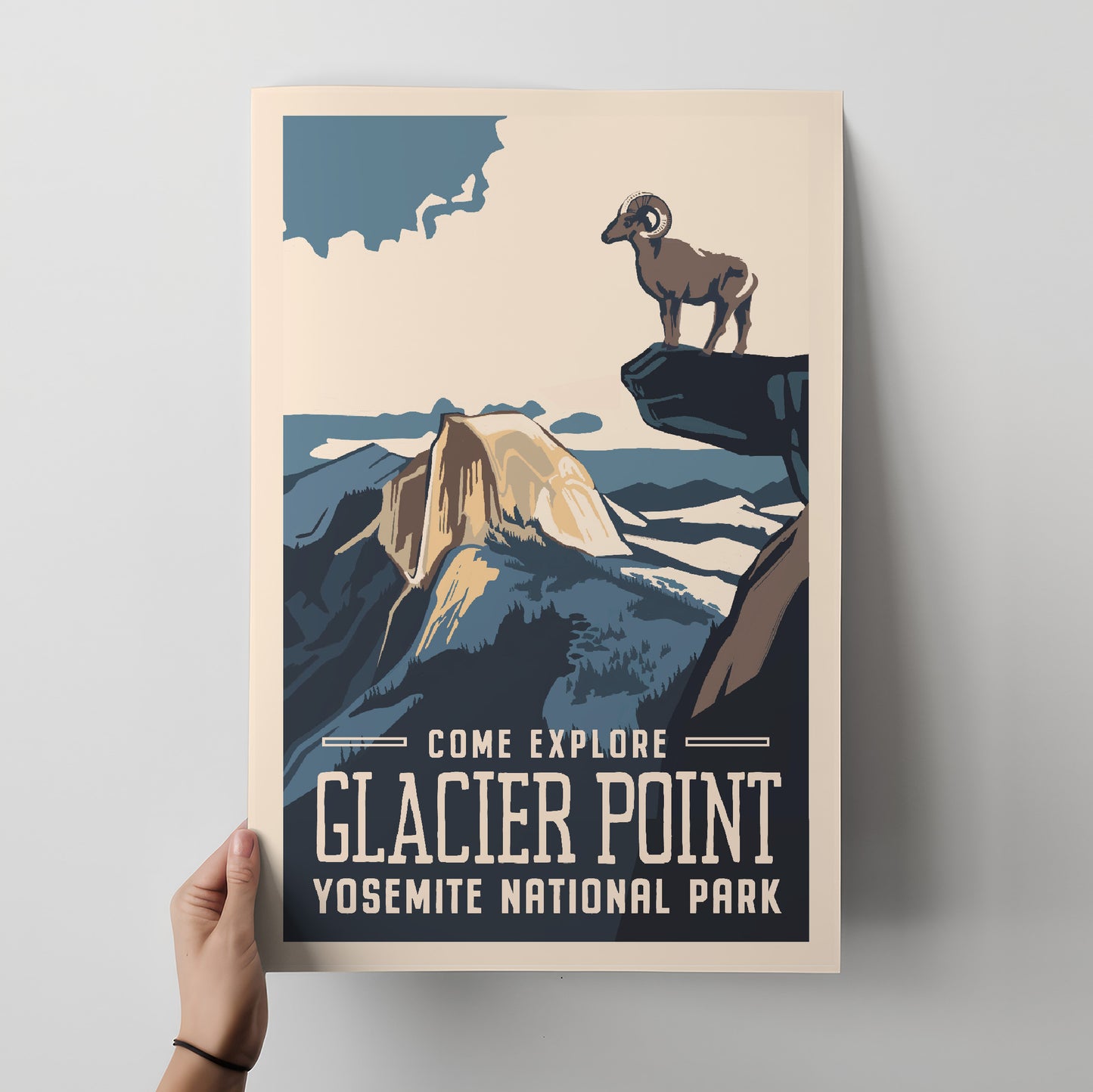 Glacier Point Travel Poster