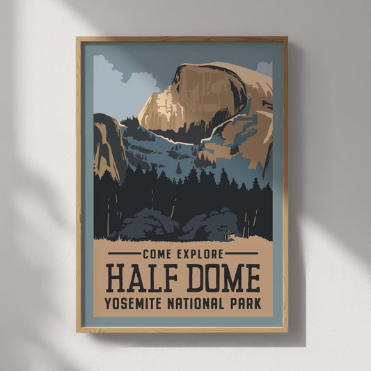 Half Dome Travel Poster