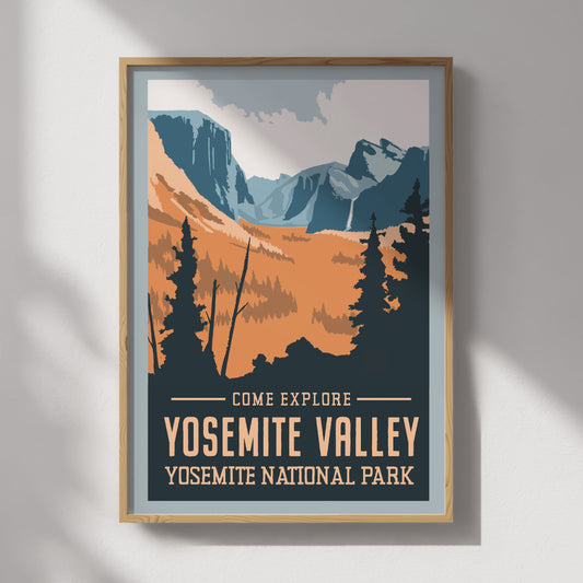 Yosemite Valley Travel Poster