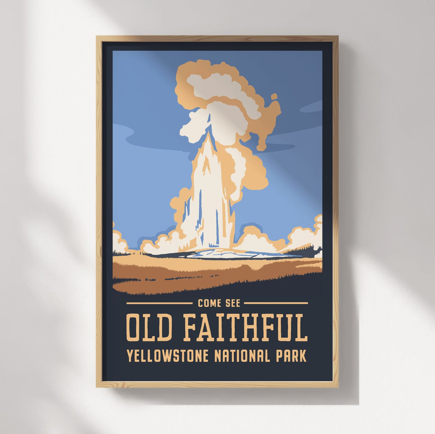 Old Faithful Travel Poster