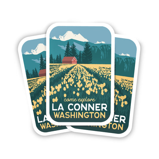 MS La Conner, Washington Stickers - Pack of 50 for Wholesale