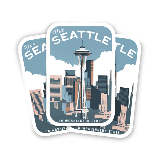 MS Visit Seattle Stickers - Pack of 50 for Wholesale
